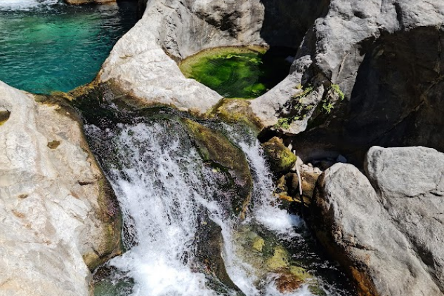 Sapadere Canyon (Beginning of the wooden footbridge in the length of the canyon)